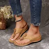 슬리퍼 여성 플랫 슬리퍼 2022 새로운 여름 패션 샌들 캐주얼 웨지 신발 드레스 얕은 플립 플립 여성 슬라이드 Zapatos de Mujer J230417