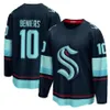 Maillot Kraken classique d'hiver de Seattle 2023-24 Matty Beniers Jared McCann Brandon Tanev Eberle Philipp Grubauer Kailer Yamamoto Eeli Tolvanen Vince Dunn Matty