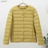 Women's Down Parkas Women Ultralight Autumn Winter Puffer Jackets 2023 Ny kragefri Rrsible Duck Down Coat Fe Portable Feather Overcoatl231118