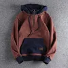 Heren Hoodies Sweatshirts 2023 Kangoeroezak Capuchon Mannen Harajuku Streetwear Trui Hoodie Vintage Oversized Lange Mouw Zip Up 231117