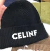 Celinf Autumn/Winter Sticked Hat Big Brand Designer Beanie/Skull Caps Stapled Hat Baotou Letter Ribbed Woolen Hat599