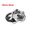 4 -stks/Zwart zilver 56 mm 60 mm 65 mm 68 mm wiel centrale dop vervangen auto badge auto exterieur deel accessoires