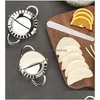 Other Kitchen Tools Creative Stainless Steel Dumplings Tool Lazy Diy Jiaozi Maker Device Easy Dumpling Peeling Slicer Mold Kitchen Acc Dhm3L