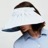 Chapeaux à large bord OhSunny pare-soleil pour femmes mode grand UPF50 Protection solaire chapeau de plage haut vide coquille forme casquette