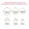 20pcs/lot Gold Stainless Steel Big Circle Wire Hoops Loop Earrings High Quality for DIY Dangle Earring Jewelry Making Supplies Jewelry MakingJewelry Findings