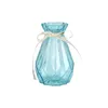 Vasos Forma de diamante Transparente Glass Bottle Bottle Color Glass Vaso decorativo Vaso hidropônico Sala de estar Vaso de flor seco Y23