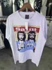 Męskie koszulki Święty Michael 2023ss Mężczyźni Kobiety T Shirt Vintage Hip Hop High Street Casual Oversited Short Sleeve Tees