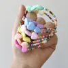 Bettelarmbänder ZX Handgefertigtes Perlenkettenarmband Für Frauen Mädchen INS Nettes Herz Einstellbare Großhandelspartygeschenke