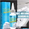 Shoe Brushes 30/100Ml White Shoes Cleaning Gel Clean Stain Whitening Cleansing Polish Foam Deoxidizer For Sneaker Remove Yellow Edge Dh8Qs