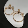 Cheoles Filetearrings Charm h For Woman Stud Designer Gold Flated 18K T0p Advanced Materials公式複製ヨーロッパサイズプレミアムギフトボックス017