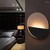 Wandlampen Modern beknopte LED-lamp Bedside Een woonkamer Studie Slaapkamer Aisle Energiebesparende tweede licht. Ronde