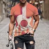 T-shirts pour hommes été Instrument de musique guitare T-shirt imprimé en 3D hommes femmes unisexe décontracté surdimensionné hauts t-shirts à manches courtes vêtements garçons