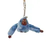 keychain 1pc 16*5cm Cute Girl Plush Fur Monkey Toy Key Chain Orangutan Keychain on Pant Women Bag Car Trinket Female Toy