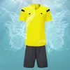 Outdoor T-Shirts Soccer referee uniform sets 0118 polyester referee uniforms adults men's football referee uniform sets 231117