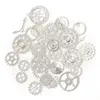 50g 100 g gemischte Steampunk -Zahnräder Cogs Charms Anhänger DIY Antique Metallperlen für Armbänder Handwerk Schmuck Komponenten Schmuck Makingjewelry Befunde