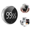 Timer da cucina Timer rotante Led Magnete silenzioso Sveglia Strumento di promemoria per l'esercizio di bellezza Drop Delivery Home Garden Dining Bar Dhgarden Dh4Bd