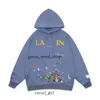 2023 Lanvin Hoodie Men's Hoodies Sweatshirts Designer Classic Fashion Tide loose and Buranstile Splash-ink graffiti printed714 861 118 233