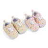 Primi camminatori Primavera Autunno Scarpe da bambina Girasole Stampato floreale Morbido Prewalker Walking Toddler Kids