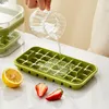 Eiswürfelbereiter mit Aufbewahrungsbox Silikonpresse Typ Eiswürfelbereiter Eiswürfelbereiter Form für Bar Gadget Küchenzubehör
