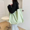 イブニングバッグ大きなキャンバス女性ショルパーショッパーコットンクロスショッピングバッグ