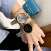 Relojes de pulsera de marca completa para mujer y Chica estilo kor de lujo con banda de Metal de acero Kor reloj de cuarzo M 157