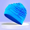 caps Cappello da nuoto elastico da piscina per capelli lunghi da donna impermeabile Soft Pull P230531