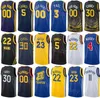 Impresso Basketball City Stephen Curry Jersey 30 Chris Paul 3 Klay Thompson 11 Draymond Green 23 Kevon Looney 5 Andrew Wiggins 22 Nome personalizado Número Equipe Homem Mulher