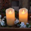 Scented Candle 2 pack 6 x 3 Flameless Candles Outdoor Waterproof Flickering Moving Flame LED Candles Battery Candle with Remote and Timers Z0418