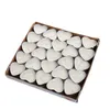 Vela perfumada 50 PCS PCS Home sem fumaça parafina parafina Cera Cera Proposta de casamento Party Tea Light Candle Use Heart Round Shape Z0418