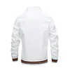 Jaquetas masculinas moda masculina blusão jaqueta branca casual jaqueta masculina ao ar livre impermeável esportes casaco primavera verão bombardeiro jaqueta masculina roupas 231118