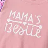 Barboteuses 2 pièces ensemble Adorable lettre imprimé Sweat à manches longues chemise pantalon pour bébé filles infantile né printemps automne vêtements 231117