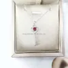 Drop Shipping AU750 Solid Gold Real Diamond Halsband Fina smycken nyckel hänge unik design grossist kinesisk fabrik