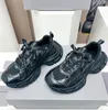 Tasarımcı 3xl spor ayakkabı erkek eğitmenleri deri üçlü eğitmenler siyah beyaz pembe spor ayakkabılar örgü naylon retro baba ayakkabı moda spor ayakkabıları kadınlar rahat ayakkabılar