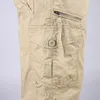 Heren Shorts Lange Lengte Cargo Zomer Multi Pocket Casual Katoenen Elastische Broek Militaire Tactische Korte Rijbroek 5XL 230417