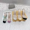 Hot summer transparent sandals high heels women's high heels electroplated sole fashion multi-purpose everything factory shoes luxury designer