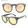 Solglasögon Dropshipping Polarised Abalone Shell Solglasögon Kvinnor Square Frame Rim Wood Veneer Custom Wood Sun Glasses Q231120