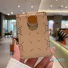 Designer-Flip Card Holders for Men Women Photo Folder Pocket Mini Wallets Embossed Alphabet Leather Bags Cards