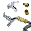 Watering Equipments 1pc Pure Brass kranen Standaard connector wasmachinegeweer Quick Connect Fitting Pipe Connections 1/2 "3/4"