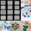 Brincos pingentes moldes de silicone uv resina epóxi molde cubo bola contas molde de fundição para diy jóias fazendo colar pulseira ferramenta acessórios jóias ferramentas