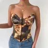 Kvinnors tankar sexiga korsetter kvinnor shaper camis underbust kropp bh kvinna kläder faja casual bustier damer gröda toppar blusa underkläder ropa