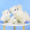 Simulerad isbjörn docka plysch leksak vit björn kast kudde söt akvarium dockdocka barn gåva