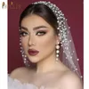 Bridal Veils B52 Pearls Wedding With Comb Handmade Beaded Accessories 3M Cathedral Veil Luxury Elegant