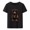 Men's T Shirts Cute Bear Of Wealth Y2k Cotton T-shirts Hipster Cool Short Sleeve Novelty Men Clothing Camisetas Koszulki Roupas Masculinas