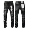 23SS Purple Denim Trousers Mens Jeans Designer Jean Men Black Pants High-End Quality Straight Design Retro Streetwear Casual 942