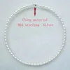 Pendant Necklaces natural freshwater 5-6MM pearl rice grain shape necklace wild simple 925 sterling silver clasp231118