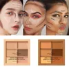 Marke 6 Farben Eye Concealer Highlighter Corrector Powder Palette Contouring Highlighter Bronzer Face Makeup Powder