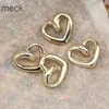 Button Hair Clips Barrettes HENGC Vintage Hollow Heart Gold Metal Buttons For Clothing Wedding Dress Women Shirt Decorative DIY Sewing Accessories Wholesale