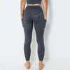 NWT Power Gym full längd sport passar kvinnor sidofickor byxa hög stigande sport tätt leggings superkvalitet stretch tyg byxa yogayoga byxor yoga byxor