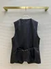 Women's Vests Lambskin Vest Coat Delicate Round Neck Design Small And Stylish Cool Sense Of Full Dry Crisp