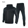 Survêtements pour hommes Sweatsuit de printemps pour hommes Tech Fleece Sweat à capuche Coton Stretch Vêtements de formation Top Qualité Manteaux Pantalons de survêtement Sport Set Vêtements 231117